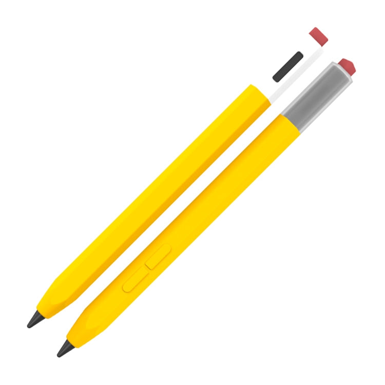 For Xiaomi Inspiration Stylus 1st LOVE MEI Retro Style Silicone Protective Pen Case(Yellow) - Pencil Accessories by LOVE MEI | Online Shopping South Africa | PMC TechLife | Buy Now Pay Later Mobicred