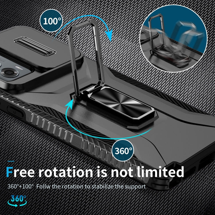 For Motorola Moto G Stylus 2024 Sliding Camshield Holder Phone Case(Black) - Motorola Cases by PMC Jewellery | Online Shopping South Africa | PMC Jewellery | Buy Now Pay Later Mobicred