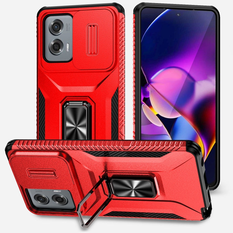 For Motorola Moto G Stylus 2024 Sliding Camshield Holder Phone Case(Red) - Motorola Cases by PMC Jewellery | Online Shopping South Africa | PMC Jewellery | Buy Now Pay Later Mobicred