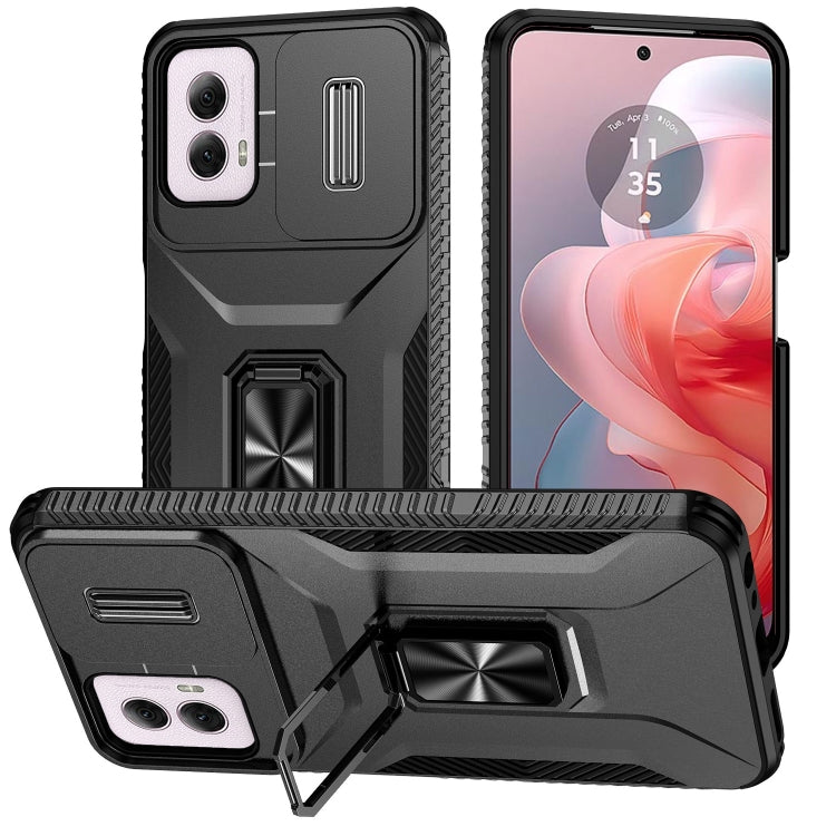 For Motorola Moto G Power 2024 Sliding Camshield Holder Phone Case(Black) - free shipping - PMC Jewellery - Order now!
