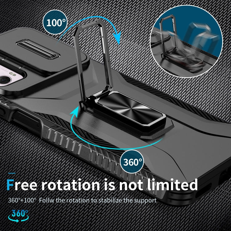 For Motorola Moto G Power 2024 Sliding Camshield Holder Phone Case(Black) - free shipping - PMC Jewellery - Order now!