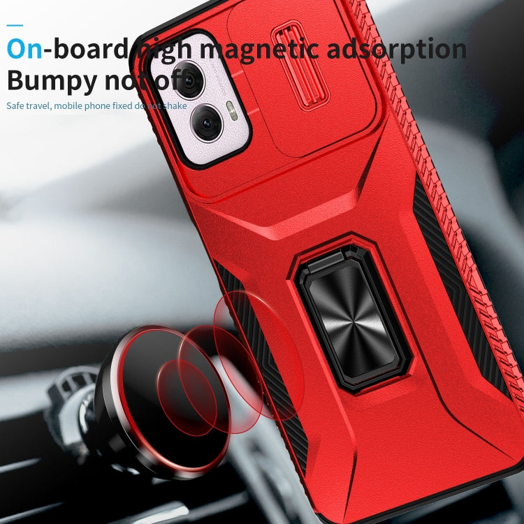For Motorola Moto G Power 2024 Sliding Camshield Holder Phone Case(Red) - Motorola Cases by PMC Jewellery | Online Shopping South Africa | PMC Jewellery | Buy Now Pay Later Mobicred
