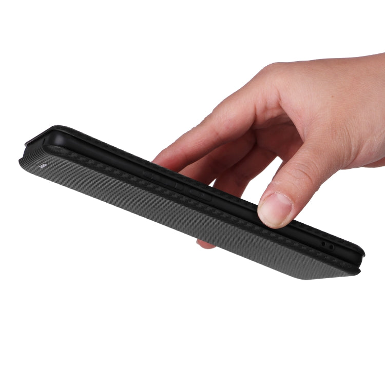 For vivo V29 Lite Carbon Fiber Texture Flip Leather Phone Case(Black) - vivo Cases by PMC TechLife | Online Shopping South Africa | PMC TechLife | Buy Now Pay Later Mobicred