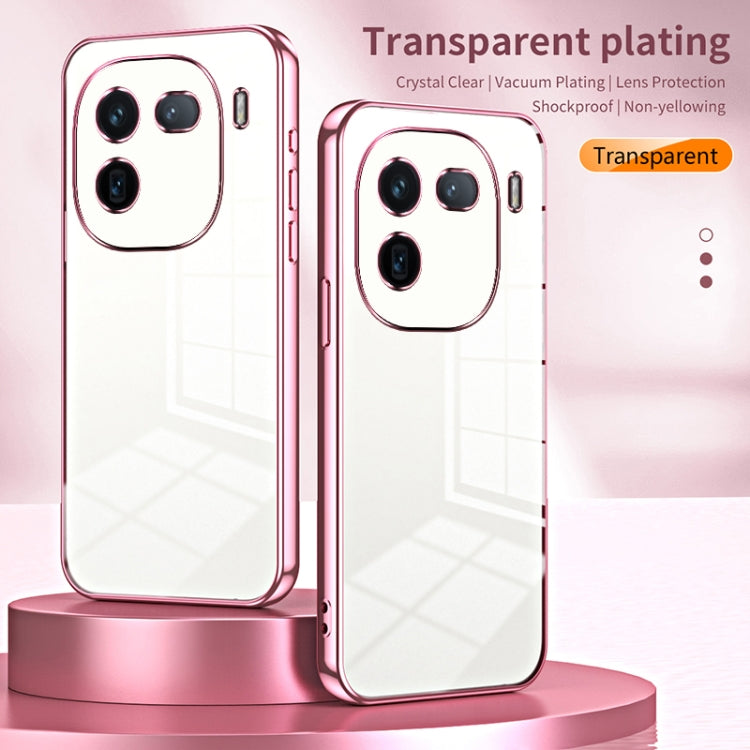 For vivo iQOO 12 Pro Transparent Plating Fine Hole Phone Case(Transparent) - iQOO 12 Pro Cases by PMC TechLife | Online Shopping South Africa | PMC TechLife | Buy Now Pay Later Mobicred