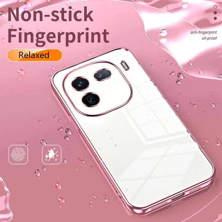 For vivo iQOO 12 Pro Transparent Plating Fine Hole Phone Case(Transparent) - iQOO 12 Pro Cases by PMC TechLife | Online Shopping South Africa | PMC TechLife | Buy Now Pay Later Mobicred