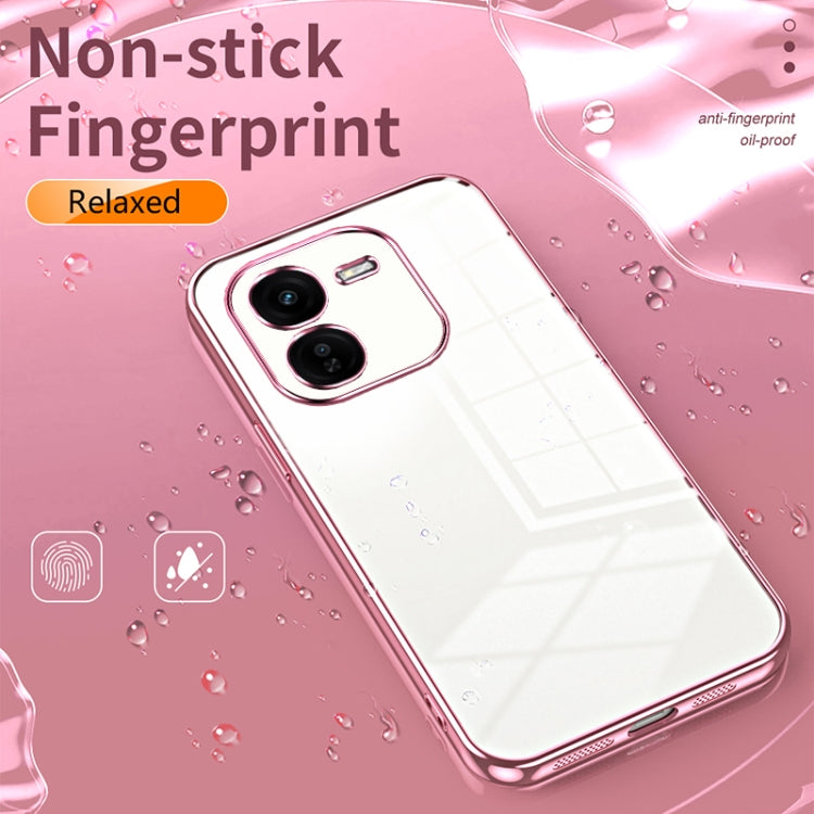 For vivo iQOO Z9x Transparent Plating Fine Hole Phone Case(Purple) - vivo Cases by PMC TechLife | Online Shopping South Africa | PMC TechLife | Buy Now Pay Later Mobicred