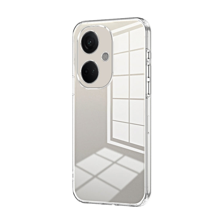 For OPPO K11 Transparent Plating Fine Hole Phone Case(Transparent) - OPPO Cases by PMC TechLife | Online Shopping South Africa | PMC TechLife | Buy Now Pay Later Mobicred