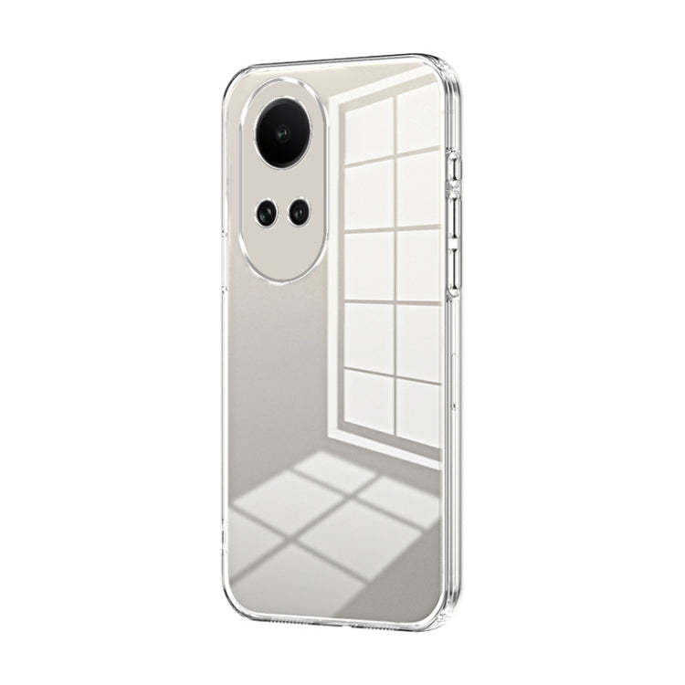 For OPPO Reno10 5G/Reno10 Pro 5G Global Transparent Plating Fine Hole Phone Case(Transparent) - OPPO Cases by PMC TechLife | Online Shopping South Africa | PMC TechLife | Buy Now Pay Later Mobicred