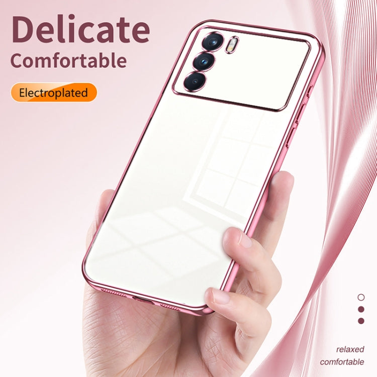 For OPPO K9 Pro Transparent Plating Fine Hole Phone Case(Gold) - free shipping - PMC TechLife - Order now!