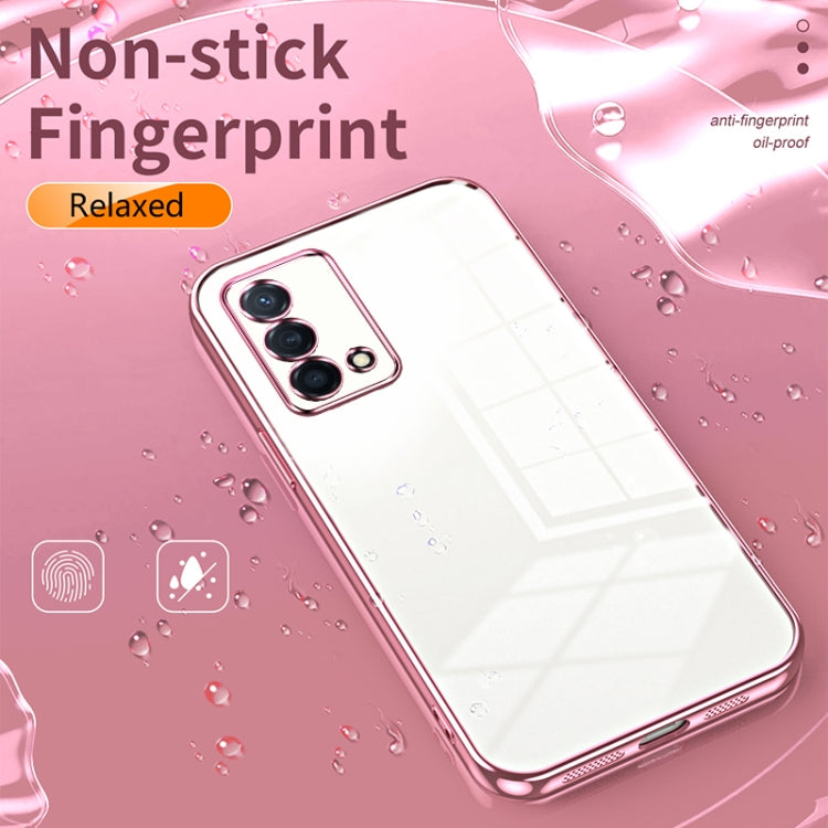 For OPPO K9 Transparent Plating Fine Hole Phone Case(Transparent) - OPPO Cases by PMC TechLife | Online Shopping South Africa | PMC TechLife | Buy Now Pay Later Mobicred