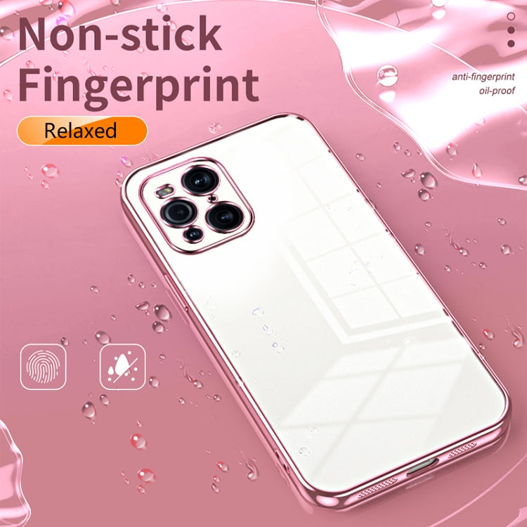 For OPPO Find X3 / Find X3 Pro Transparent Plating Fine Hole Phone Case(Green) - OPPO Cases by PMC TechLife | Online Shopping South Africa | PMC TechLife | Buy Now Pay Later Mobicred