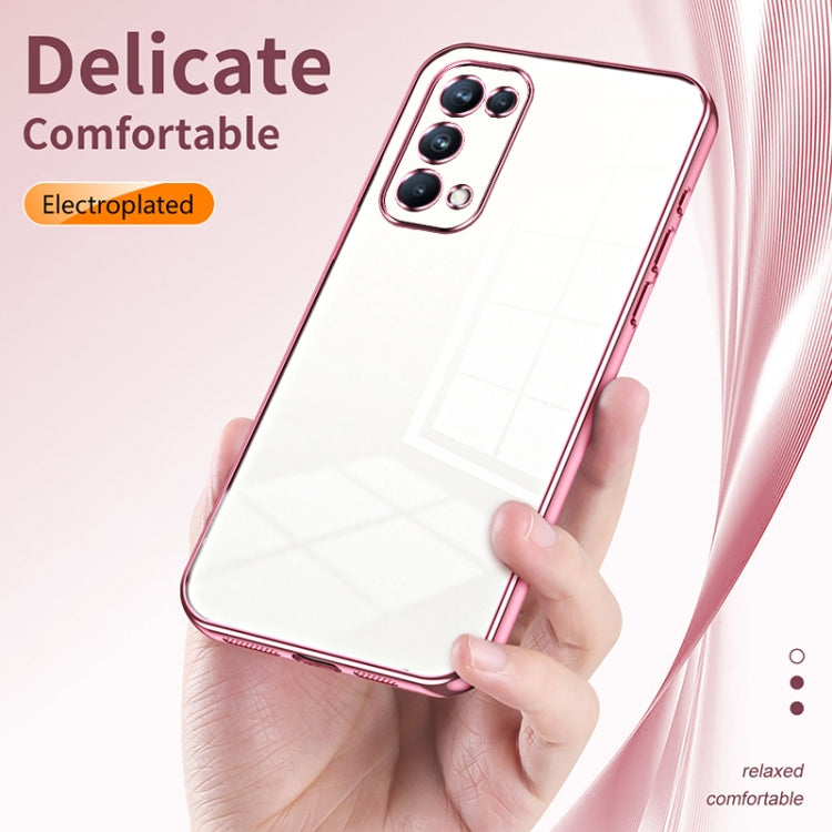 For OPPO Reno5 Pro Transparent Plating Fine Hole Phone Case(Green) - free shipping - PMC TechLife - Order now!