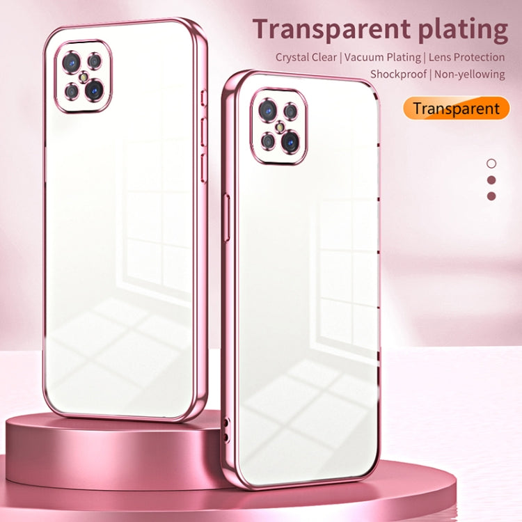 For OPPO A92s / Reno4 Z 5G Transparent Plating Fine Hole Phone Case(Green) - OPPO Cases by PMC TechLife | Online Shopping South Africa | PMC TechLife | Buy Now Pay Later Mobicred