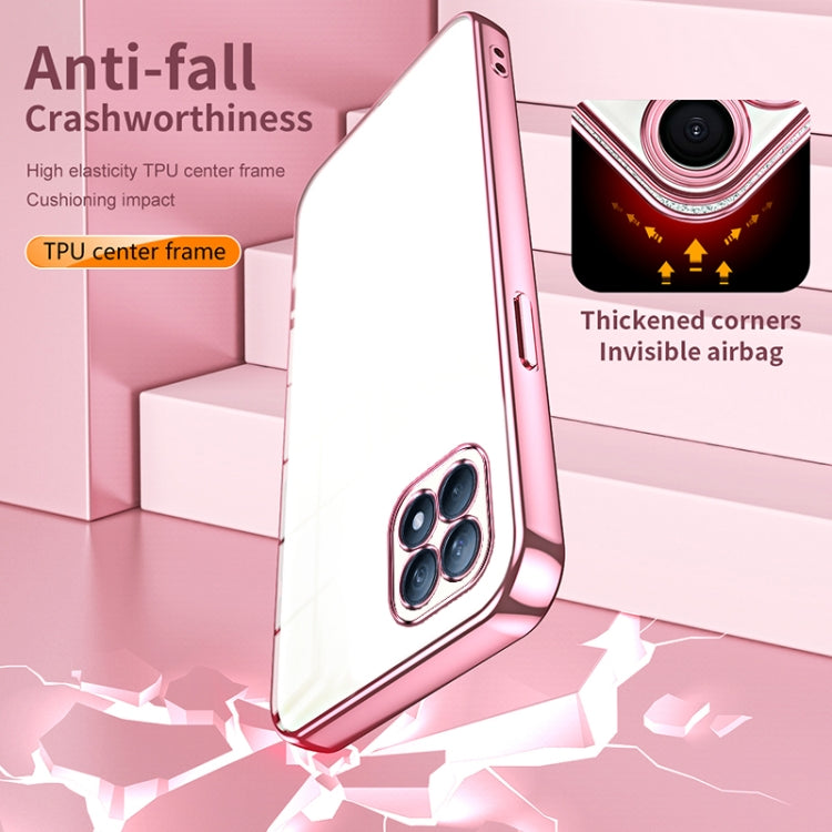 For OPPO Reno4 SE Transparent Plating Fine Hole Phone Case(Black) - free shipping - PMC TechLife - Order now!