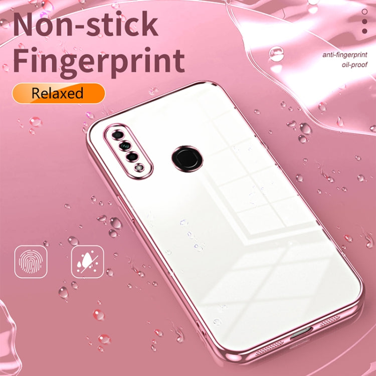 For OPPO A8 / A31 2020 Transparent Plating Fine Hole Phone Case(Green) - OPPO Cases by PMC TechLife | Online Shopping South Africa | PMC TechLife | Buy Now Pay Later Mobicred