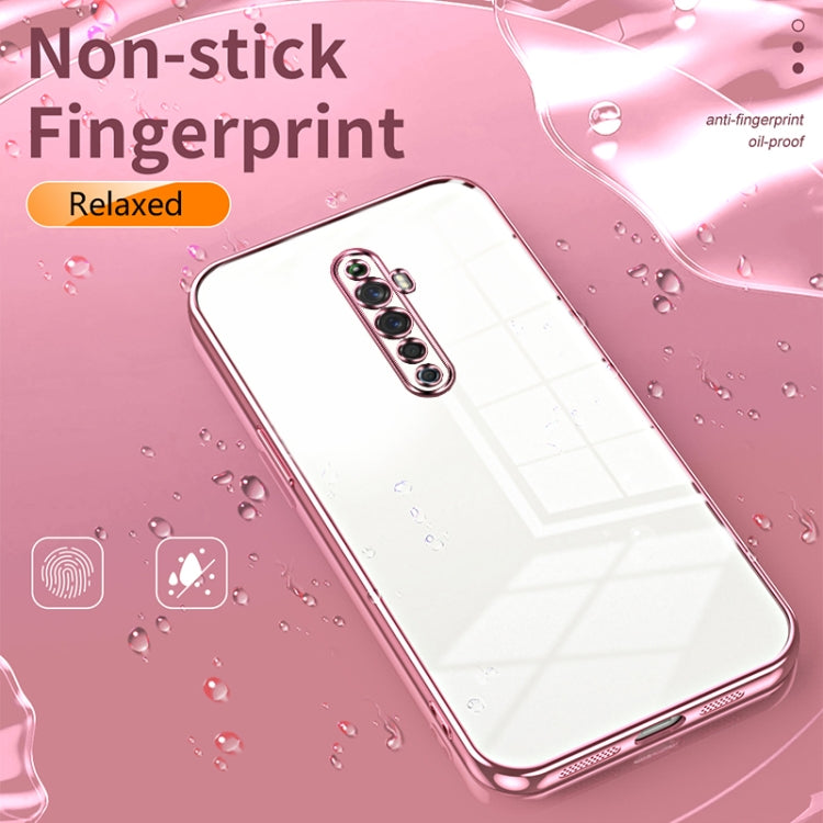 For OPPO Reno2 Z / Reno2 F Transparent Plating Fine Hole Phone Case(Silver) - OPPO Cases by PMC TechLife | Online Shopping South Africa | PMC TechLife | Buy Now Pay Later Mobicred