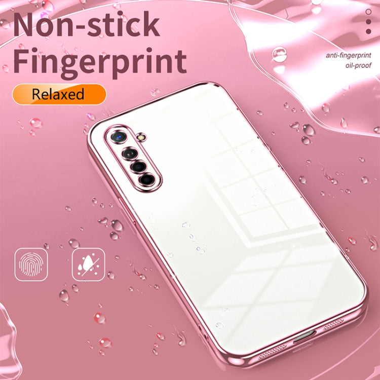 For OPPO K5 / Realme XT/XT 730G Transparent Plating Fine Hole Phone Case(Purple) - OPPO Cases by PMC TechLife | Online Shopping South Africa | PMC TechLife | Buy Now Pay Later Mobicred