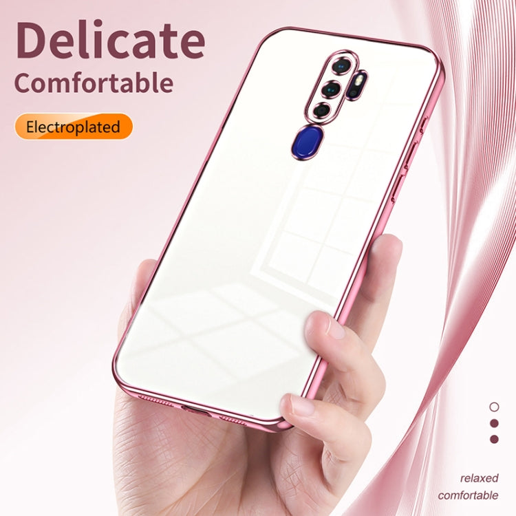 For OPPO A11x / A9 2020 Transparent Plating Fine Hole Phone Case(Transparent) - OPPO Cases by PMC TechLife | Online Shopping South Africa | PMC TechLife | Buy Now Pay Later Mobicred