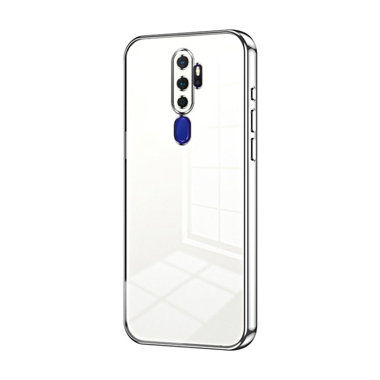 For OPPO A11x / A9 2020 Transparent Plating Fine Hole Phone Case(Silver) - free shipping - PMC TechLife - Order now!
