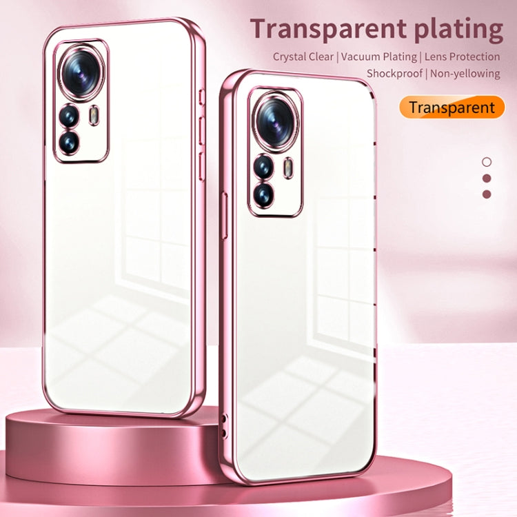 For Xiaomi 12 Pro / 12S Pro Transparent Plating Fine Hole Phone Case(Transparent) - Xiaomi Cases by PMC TechLife | Online Shopping South Africa | PMC TechLife | Buy Now Pay Later Mobicred