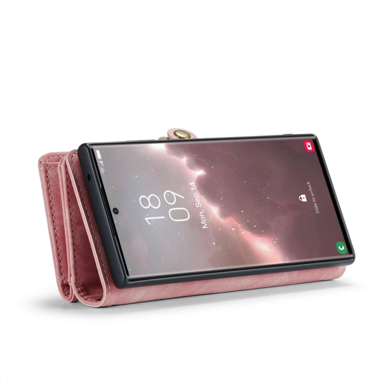 For Samsung Galaxy S24 Ultra 5G CaseMe 008 Detachable Multifunctional Leather Phone Case(Pink) - Galaxy S24 Ultra 5G Cases by CaseMe | Online Shopping South Africa | PMC TechLife | Buy Now Pay Later Mobicred