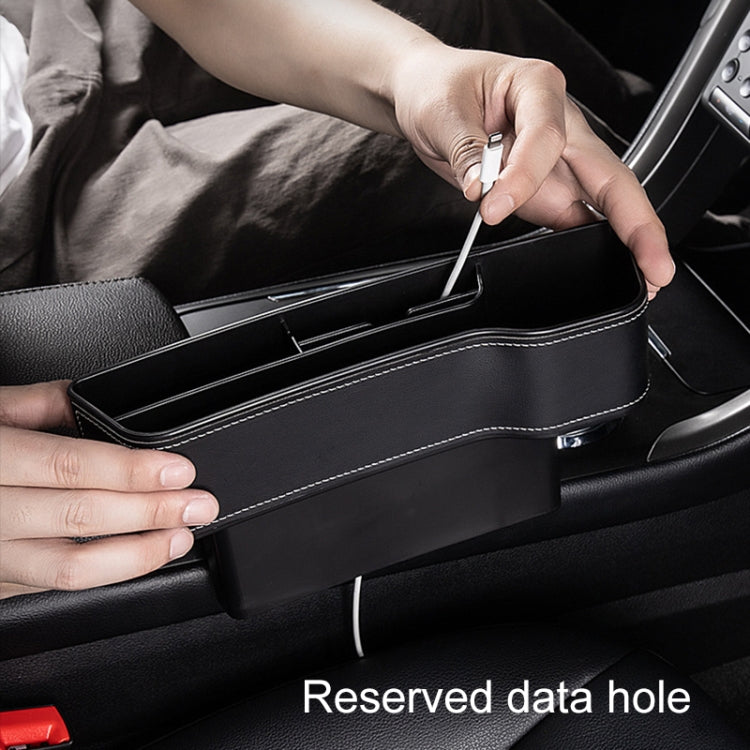 Car Multi-functional Console Box Cup Holder Seat Gap Side Storage Box, Frizzled Feather Style, Color:Red(Front Passenger Seat) - Stowing Tidying by PMC TechLife | Online Shopping South Africa | PMC TechLife | Buy Now Pay Later Mobicred