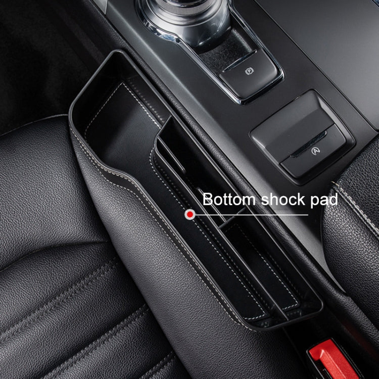 Car Multi-functional Console Box Cup Holder Seat Gap Side Storage Box, Leather Style, Color:Beige(Front Passenger Seat) - free shipping - PMC TechLife - Order now!