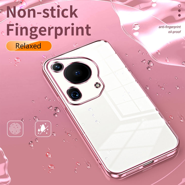 For Huawei Pura 70 Ultra Transparent Plating Fine Hole Phone Case(Silver) - free shipping - PMC Jewellery - Order now!