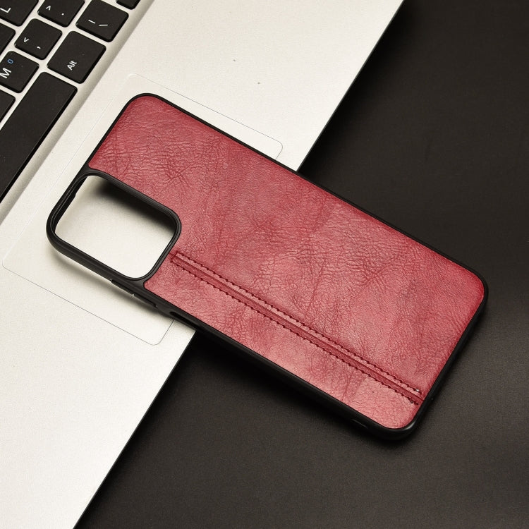 For Motorola Moto G 5G 2024 / G Play 5G 2024 Cow Pattern Sewing Back Cover Phone Case(Red) - Motorola Cases by PMC Jewellery | Online Shopping South Africa | PMC Jewellery | Buy Now Pay Later Mobicred