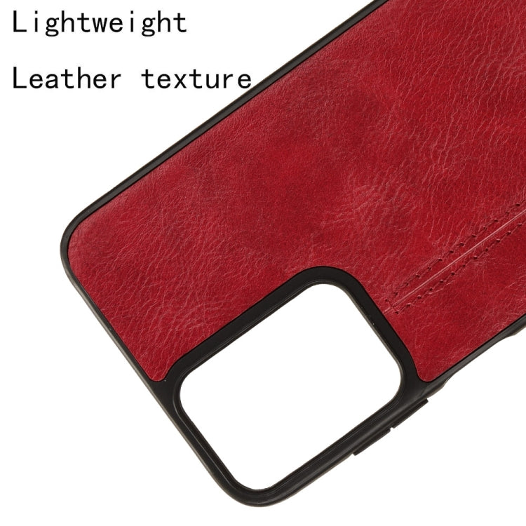 For Motorola Moto G Play 4G 2024 Cow Pattern Sewing Back Cover Phone Case(Red) - Motorola Cases by PMC Jewellery | Online Shopping South Africa | PMC Jewellery | Buy Now Pay Later Mobicred