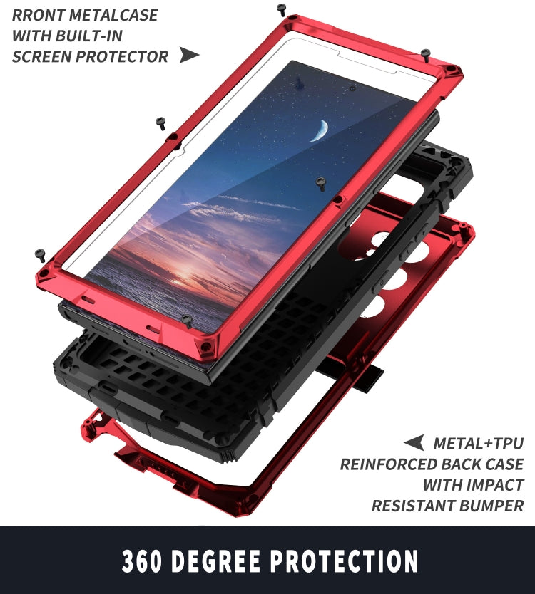 For Samsung Galaxy S24 Ultra 5G R-JUST Life Waterproof Dustproof Shockproof Phone Case(Red) - Galaxy S24 Ultra 5G Cases by R-JUST | Online Shopping South Africa | PMC TechLife | Buy Now Pay Later Mobicred