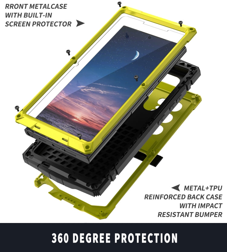 For Samsung Galaxy S24 Ultra 5G R-JUST Life Waterproof Dustproof Shockproof Phone Case(Yellow) - free shipping - PMC TechLife - Order now!