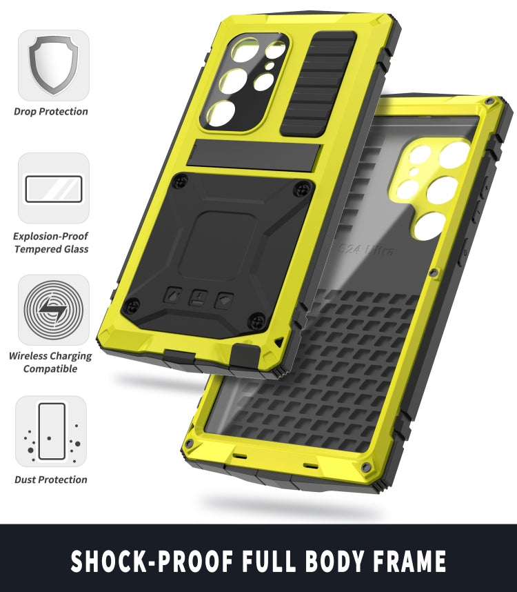 For Samsung Galaxy S24 Ultra 5G R-JUST Life Waterproof Dustproof Shockproof Phone Case(Yellow) - free shipping - PMC TechLife - Order now!