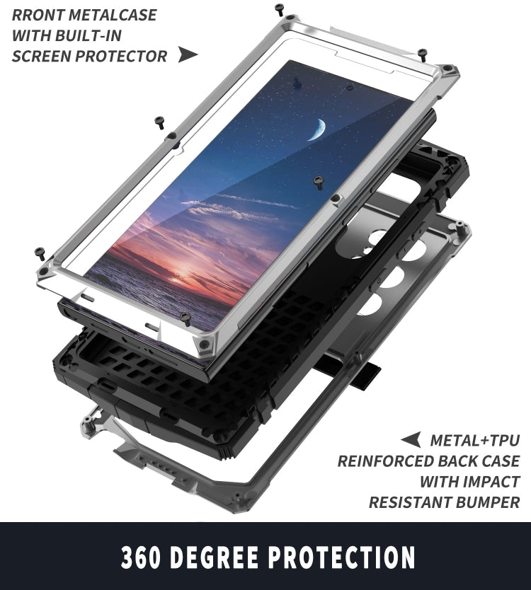 For Samsung Galaxy S24 Ultra 5G R-JUST Life Waterproof Dustproof Shockproof Phone Case(Silver) - free shipping - PMC TechLife - Order now!