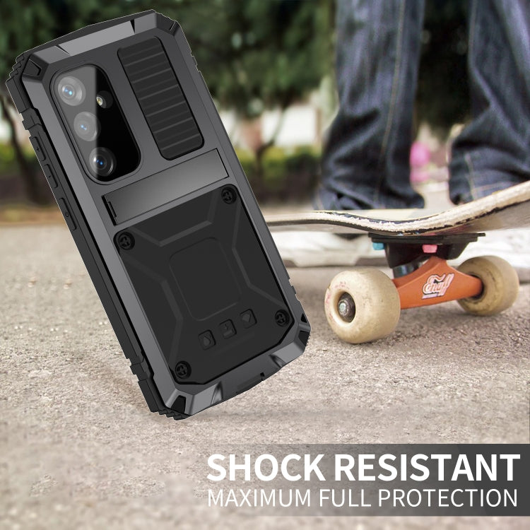 For Samsung Galaxy S24+ 5G R-JUST Life Waterproof Dustproof Shockproof Phone Case(Black) - free shipping - PMC TechLife - Order now!
