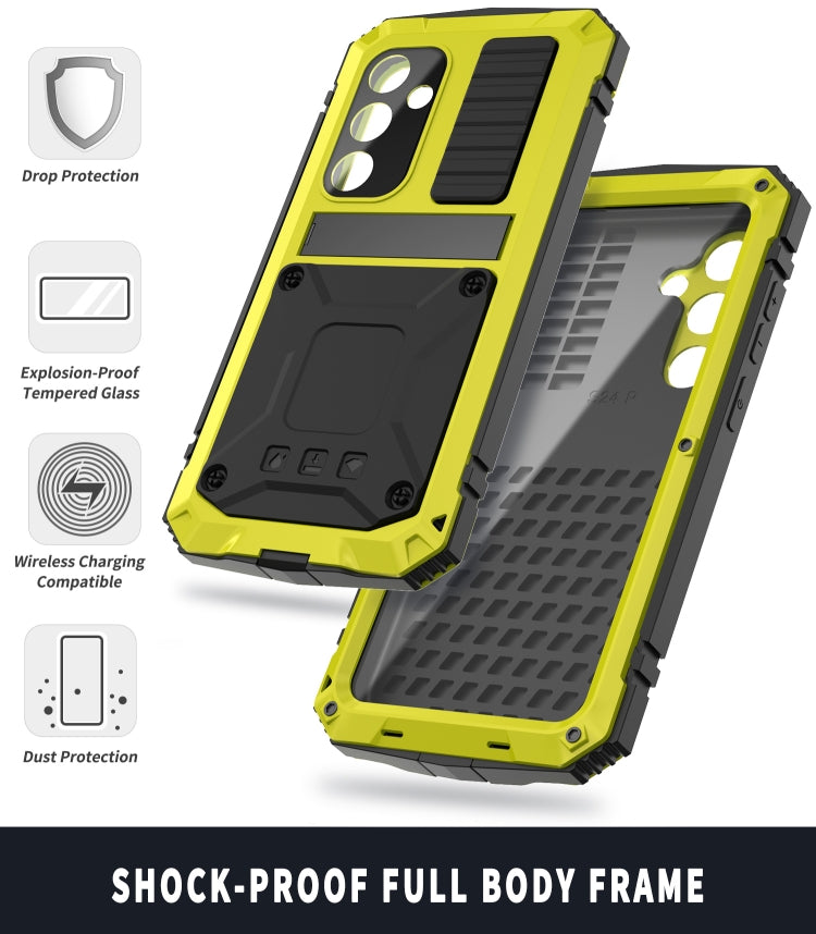 For Samsung Galaxy S24+ 5G R-JUST Life Waterproof Dustproof Shockproof Phone Case(Yellow) - free shipping - PMC TechLife - Order now!