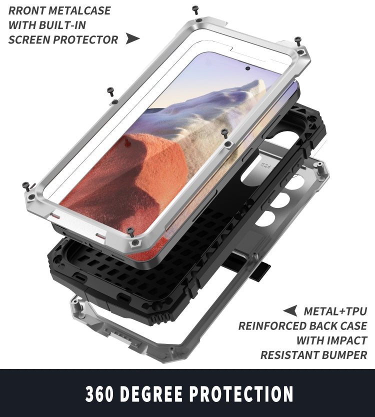 For Samsung Galaxy S24 5G R-JUST Life Waterproof Dustproof Shockproof Phone Case(Silver) - free shipping - PMC TechLife - Order now!