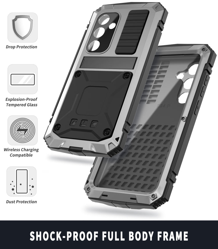 For Samsung Galaxy S24 5G R-JUST Life Waterproof Dustproof Shockproof Phone Case(Silver) - free shipping - PMC TechLife - Order now!