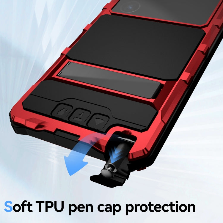 For Samsung Galaxy S24 Ultra 5G R-JUST Life Waterproof Dustproof Shockproof Holder Phone Case(Red) - Galaxy S24 Ultra 5G Cases by R-JUST | Online Shopping South Africa | PMC TechLife | Buy Now Pay Later Mobicred