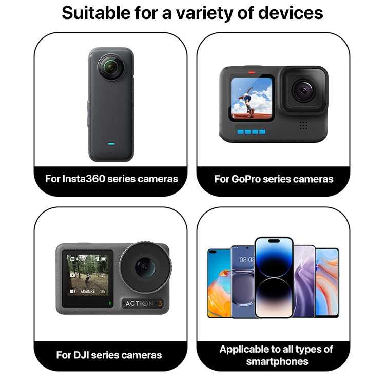 20cm Aluminium Extension Arm Hollow Grip Extender(Black) - Others by PMC TechLife | Online Shopping South Africa | PMC TechLife | Buy Now Pay Later Mobicred