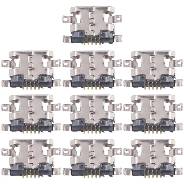 For Tecno Spark 7 KF6 10pcs Original Charging Port Connector - Single Tail Connector by PMc TechLife | Online Shopping South Africa | PMc TechLife | Buy Now Pay Later Mobicred