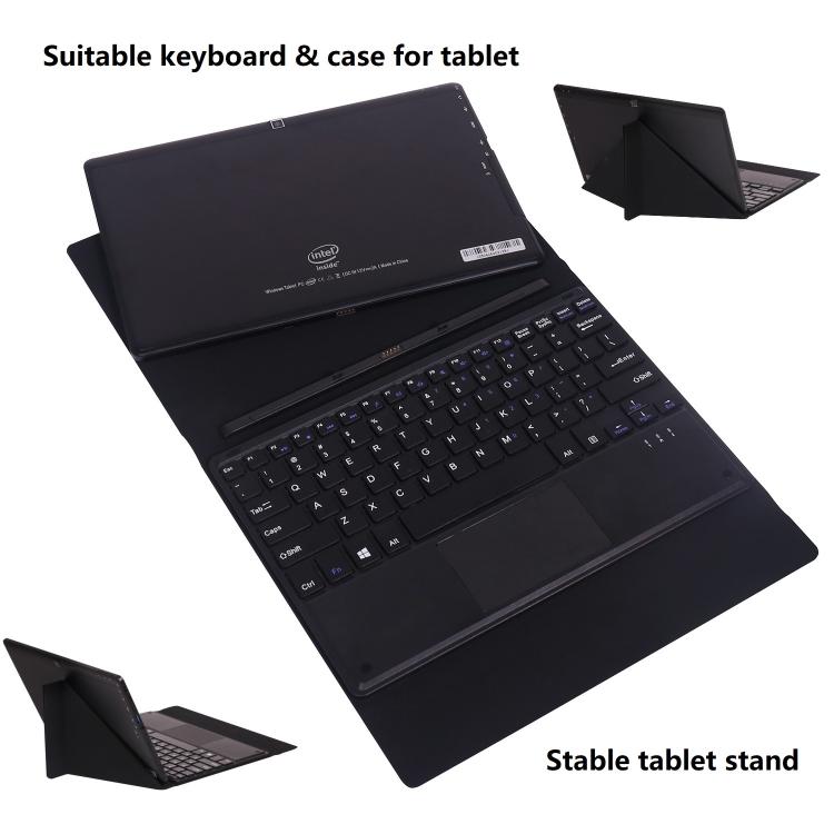 HONGSAMDE 10.1 inch 2 in 1 Tablet PC, 12GB+128GB, Windows 11, Intel Celeron J4105 Quad Core with Keyboard(Black) - free shipping - PMc TechLife - Order now!