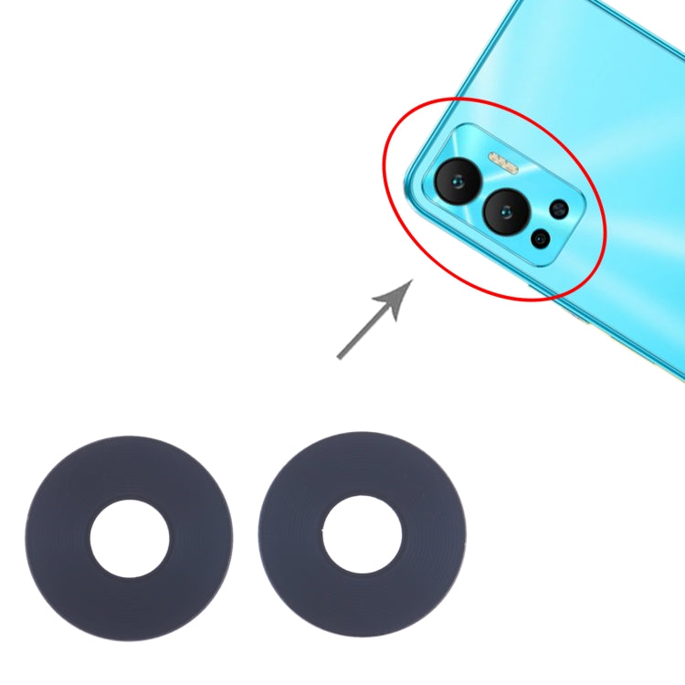 For Infinix Hot 12 X6817 10set Back Camera Lens - Camera Parts by PMC TechLife | Online Shopping South Africa | PMC TechLife