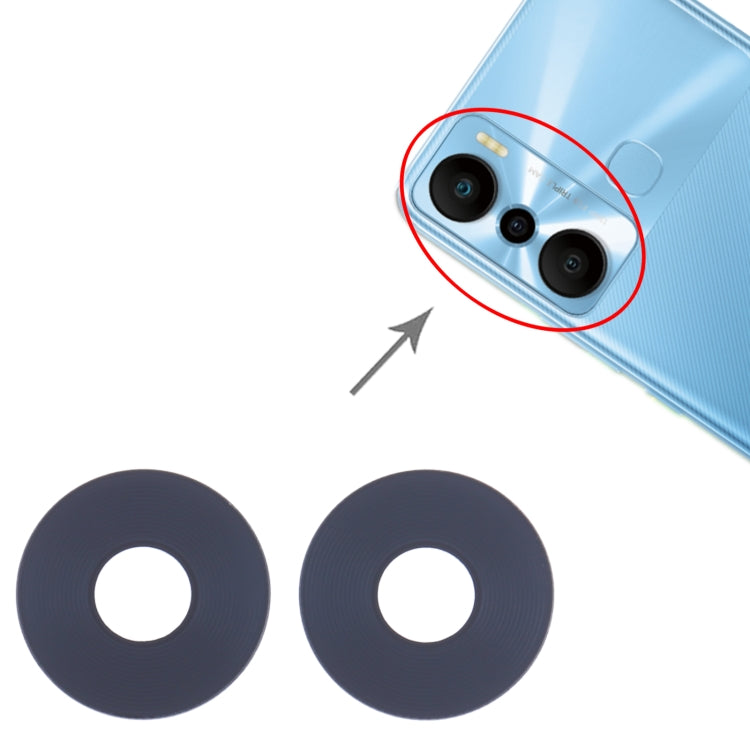 For Infinix Hot 20i X665 10set Back Camera Lens - Camera Parts by PMC TechLife | Online Shopping South Africa | PMC TechLife