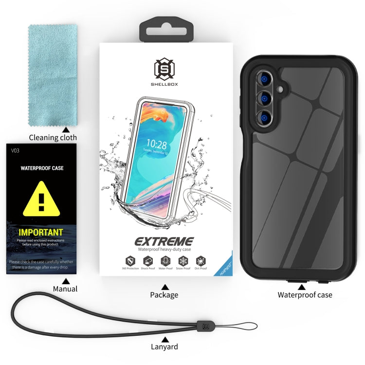 For Samsung Galaxy A15 5G RedPepper 360 Full Body Rugged IP68 Waterproof Phone Case(Black) - free shipping - PMC TechLife - Order now!