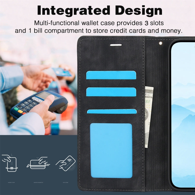 For iPhone 16 Plus Orchid Butterfly Embossed Leather Phone Case(Black) - iPhone 16 Plus Cases by PMC TechLife | Online Shopping South Africa | PMC TechLife | Buy Now Pay Later Mobicred