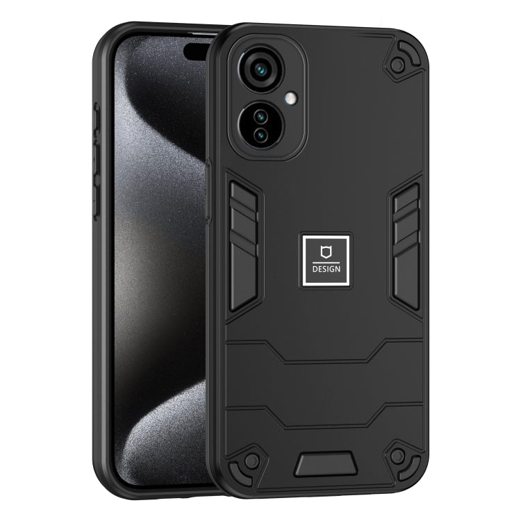 For Tecno Camon 19 Neo 2 in 1 Shockproof Phone Case(Black) - Tecno Cases by PMC TechLife | Online Shopping South Africa | PMC TechLife | Buy Now Pay Later Mobicred