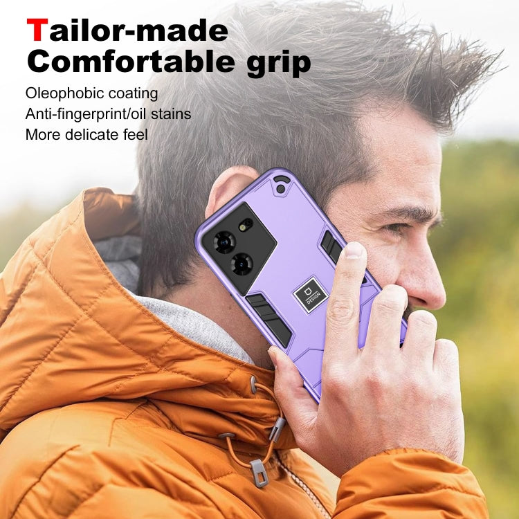 For Tecno Pova 5 2 in 1 Shockproof Phone Case(Purple) - Tecno Cases by PMC TechLife | Online Shopping South Africa | PMC TechLife | Buy Now Pay Later Mobicred