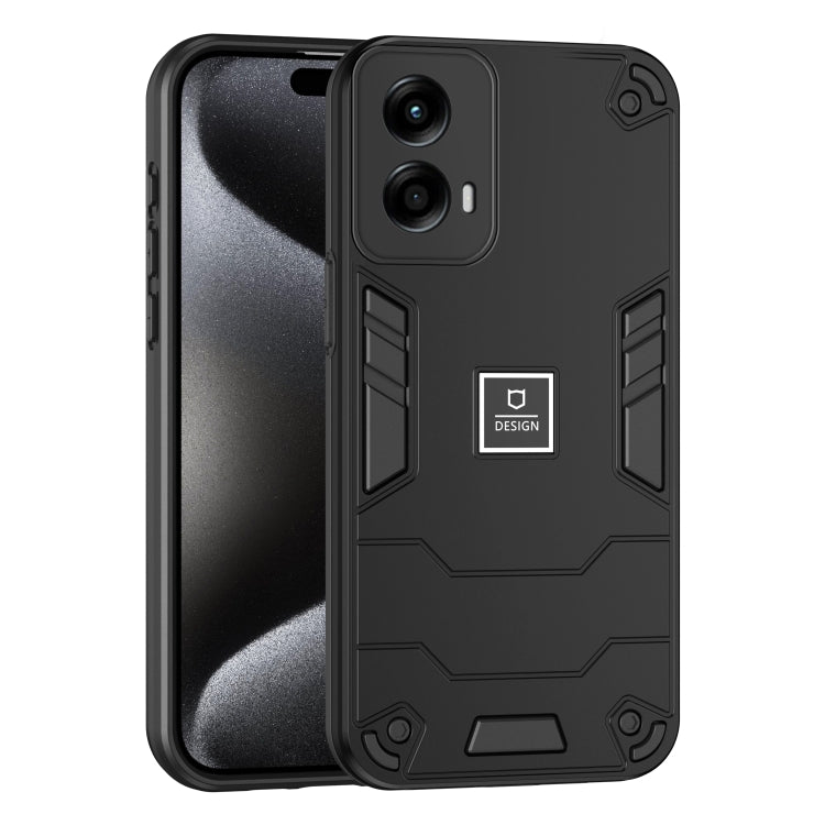 For Motorola Moto G Stylus 5G 2024 Shockproof TPU Hybrid PC Phone Case(Black) - Motorola Cases by PMC Jewellery | Online Shopping South Africa | PMC Jewellery | Buy Now Pay Later Mobicred