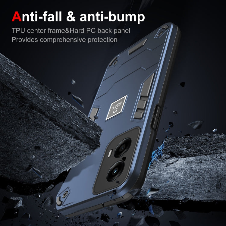 For Motorola Moto G Stylus 5G 2024 Shockproof TPU Hybrid PC Phone Case(Blue) - Motorola Cases by PMC Jewellery | Online Shopping South Africa | PMC Jewellery | Buy Now Pay Later Mobicred